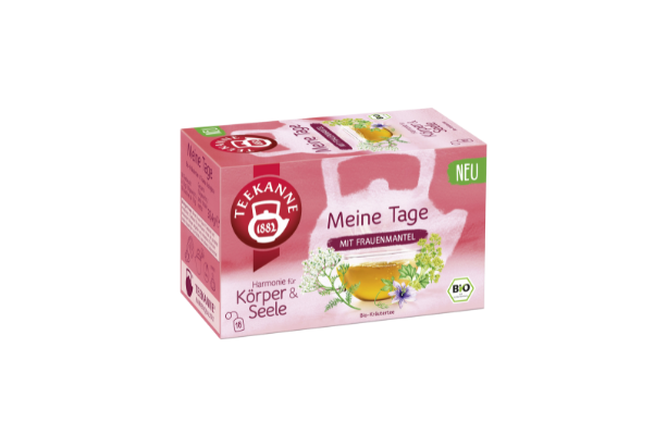TEEKANNE "Meine Tage" Teepackung mit Kräutern, einem Tee-Glas, BIO und NEU Etiketten.