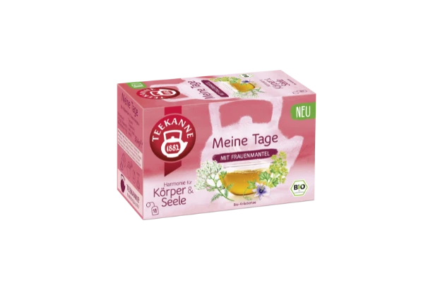 TEEKANNE "Meine Tage" Teepackung mit Kräutern, einem Tee-Glas, BIO und NEU Etiketten.