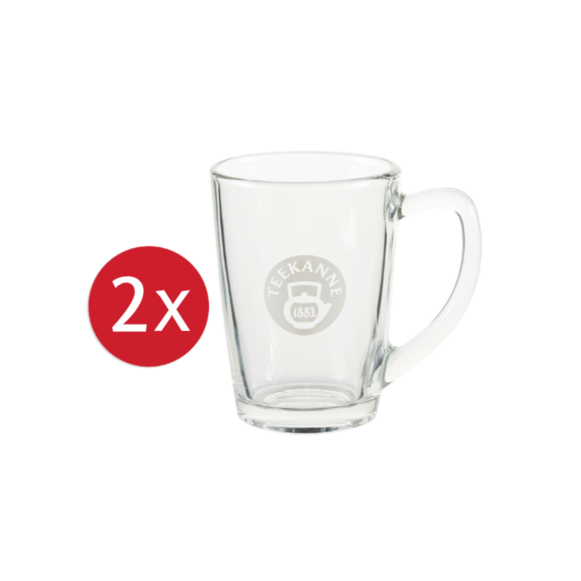 Teeglas mit Henkel 2er Set 