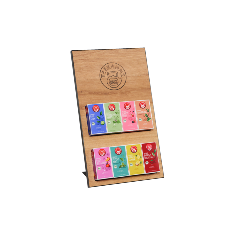 8er Teekanne Gastro Premium Presenter Eiche (ohne Inhalt)