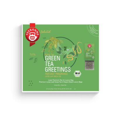 Selected. Green Tea Greetings Bio Luxury Bag