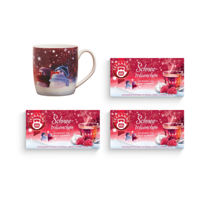 Schneeträumchen Set mit Tasse