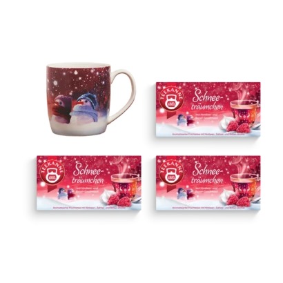 Schneeträumchen Set mit Tasse 