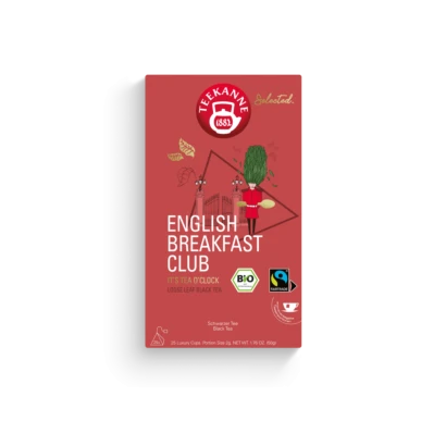 Selected. English Breakfast Club Bio Luxury Cup (25 Beutel)