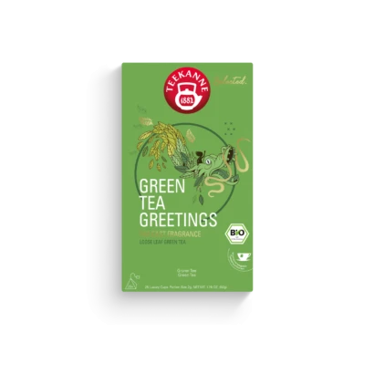Selected. Green Tea Greetings Bio Luxury Cup (25 Beutel)