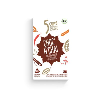 5 CUPS Choc'n Chai Bio Pyramidenbeutel