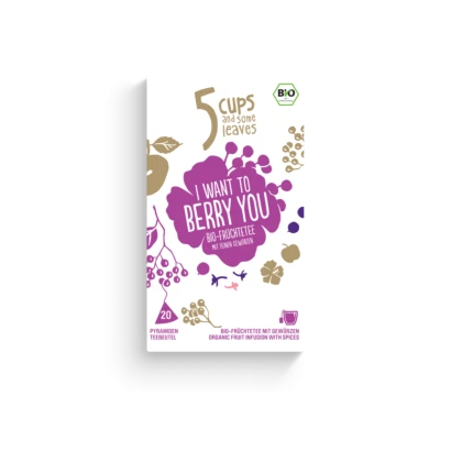 5 CUPS I Want to Berry You Bio Pyramidenbeutel 