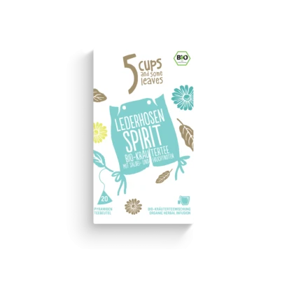 5 CUPS Lederhosen Spirit Bio Pyramidenbeutel