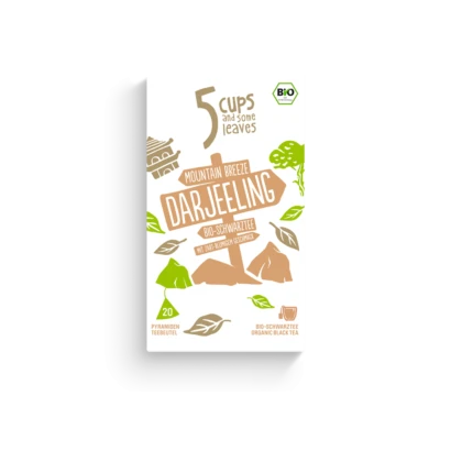 5 CUPS Mountain Breeze Darjeeling Bio Pyramidenbeutel 