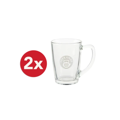 Teeglas mit Henkel 2er Set 