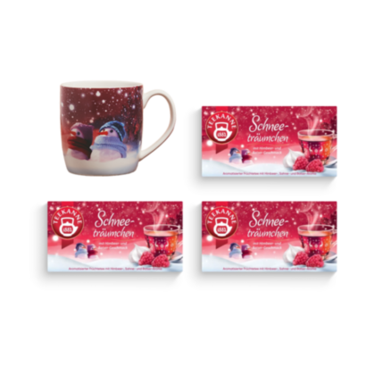 Schneeträumchen Set mit Tasse 