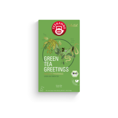 Selected. Green Tea Greetings Bio Luxury Cup (25 Beutel)