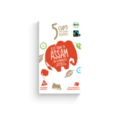 5 CUPS 8.20 Train to Assam Bio Pyramidenbeutel