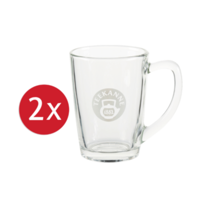 Teeglas mit Henkel 2er Set 