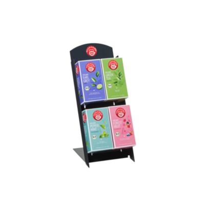 4er Teebar Aufsteller Stahl (ohne Inhalt)