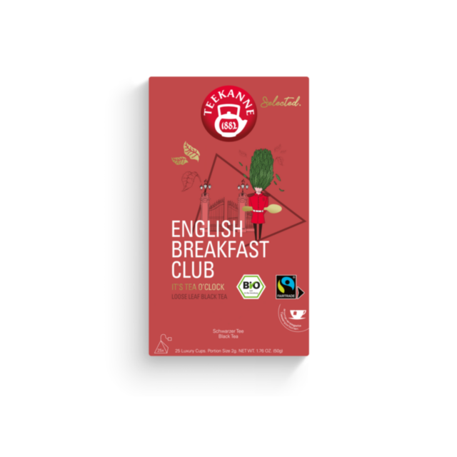 Selected. English Breakfast Club Bio Luxury Cup (25 Beutel)