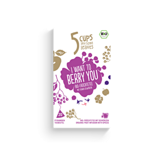 5 CUPS I Want to Berry You Bio Pyramidenbeutel 