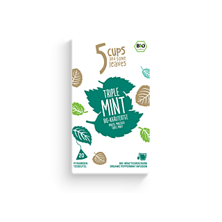 5 CUPS Triple Mint Bio Pyramidenbeutel