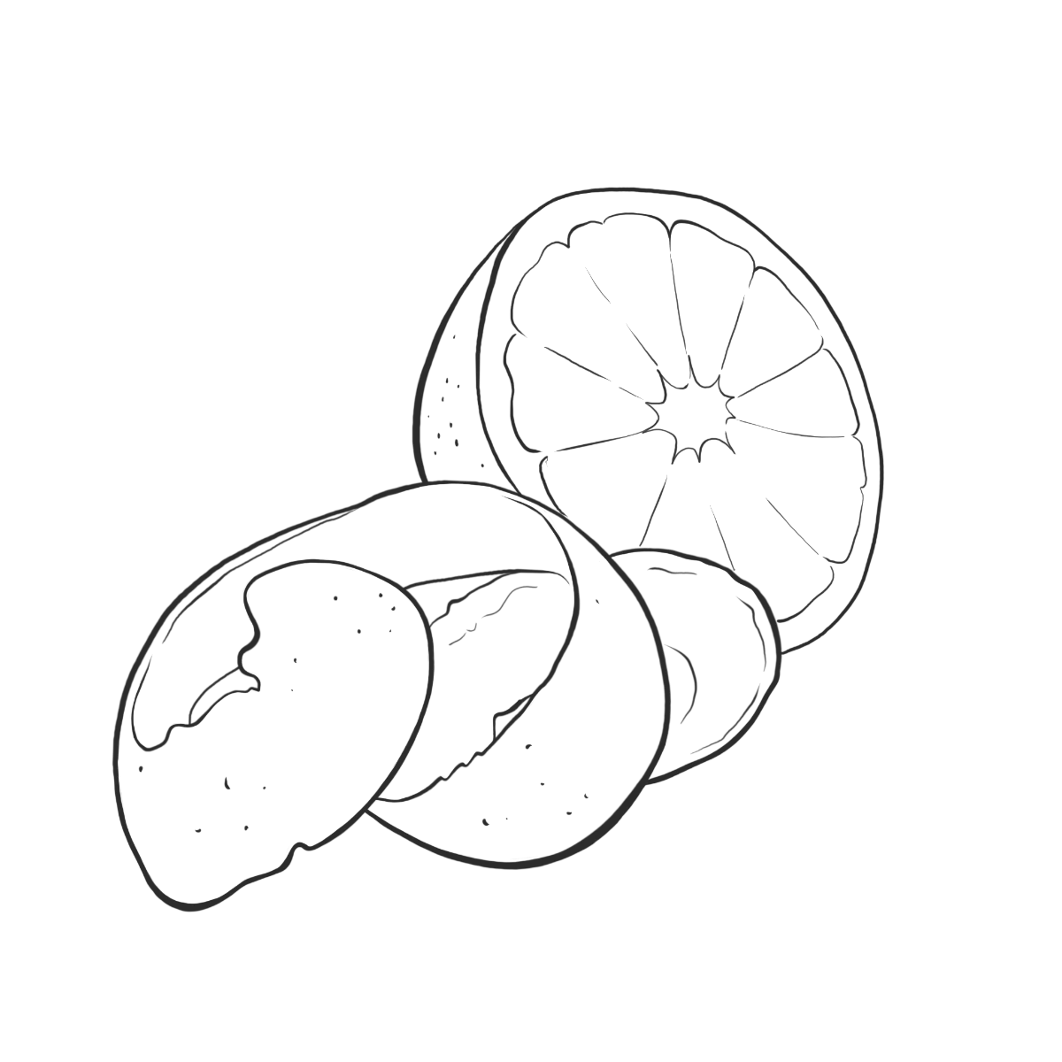Orangenschale